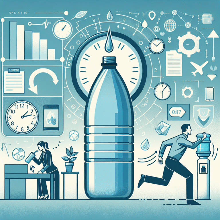 Staying hydrated during busy schedules