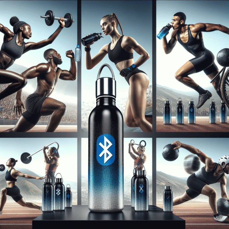 Bluetooth-enabled water bottles for athletes