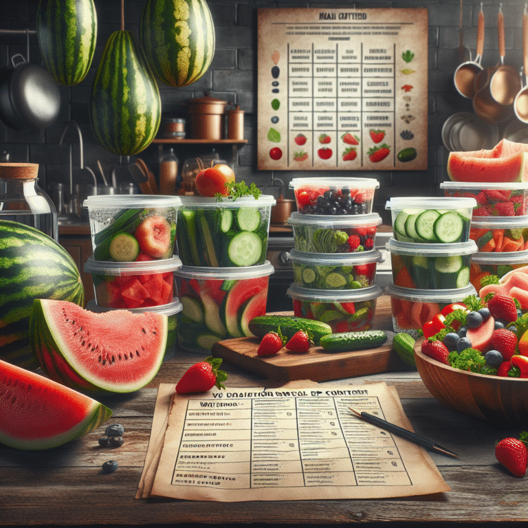 creating a hydration-friendly meal prep plan